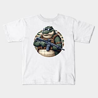 Tactical Crocodile Operator Kids T-Shirt